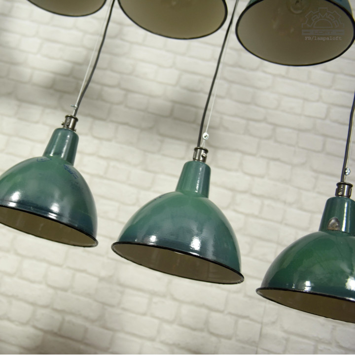 Lampy emaliowane OBg-1 z lat 70'