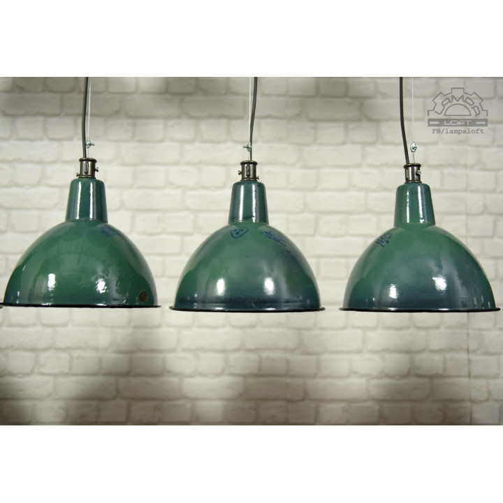 Lampy emaliowane OBg-1 z lat 70'