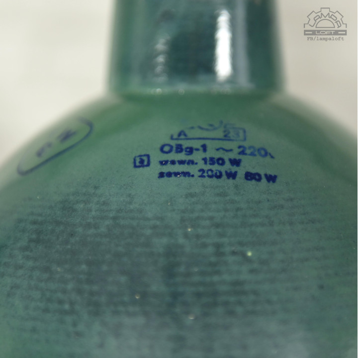 Lampy emaliowane OBg-1 z lat 70'
