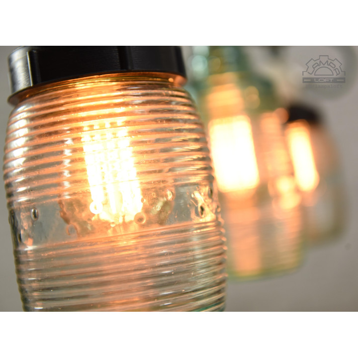 Radzieckie lampy industrialne z lat 70'