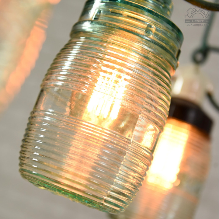 Radzieckie lampy industrialne z lat 70'