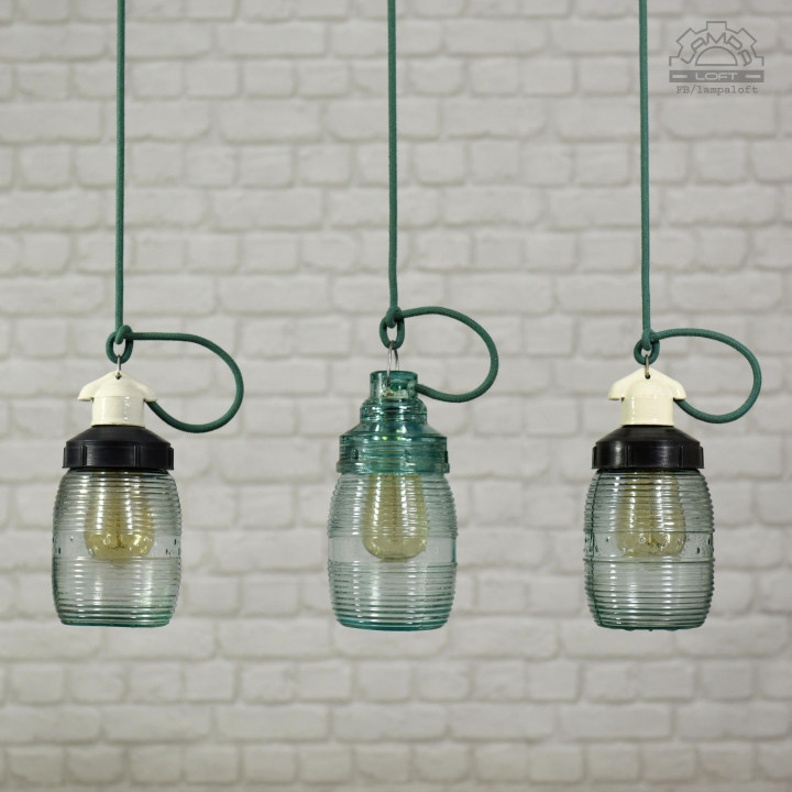 Radzieckie lampy industrialne z lat 70'