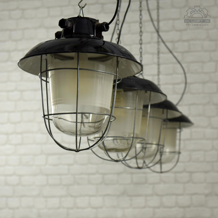 Lampy industrialne Elektrosvit z lat 60'