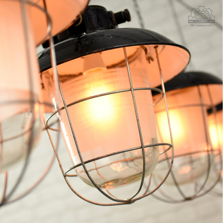 Lampy industrialne Elektrosvit z lat 60'
