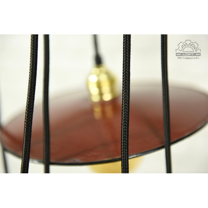 Emaliowane lampy talerzykowe z lat 60'