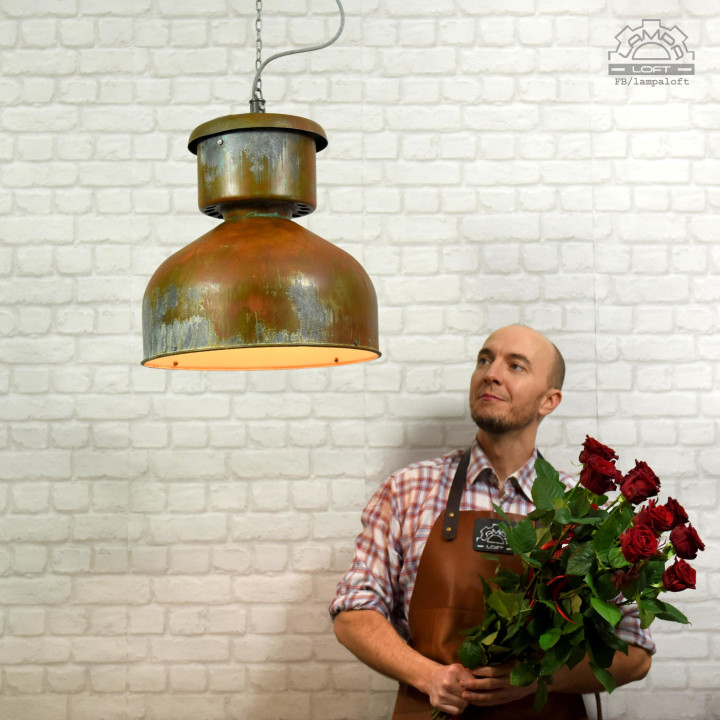 Lampa industrialna ORZ-1 z lat 60'