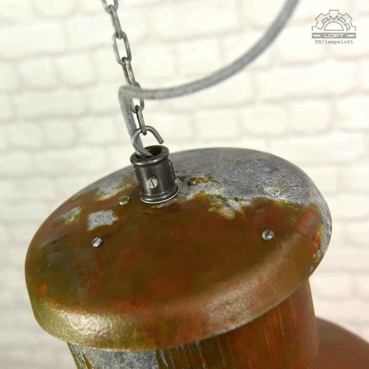 Lampa industrialna ORZ-1 z lat 60'