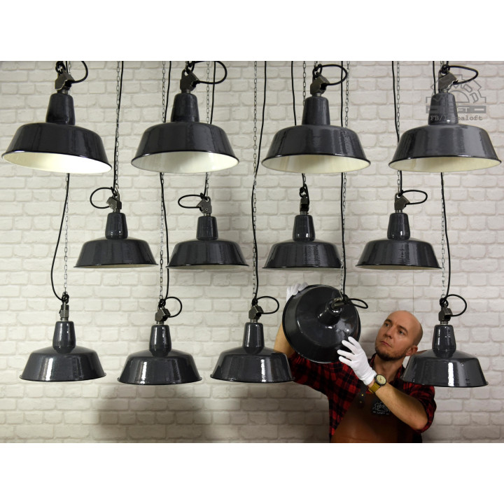 Lampy industrialne OBs-2 z lat 60'