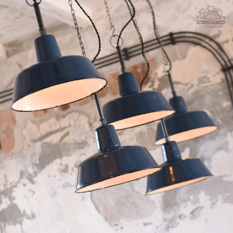 Lampa industrialna OB-2 z lat 50'