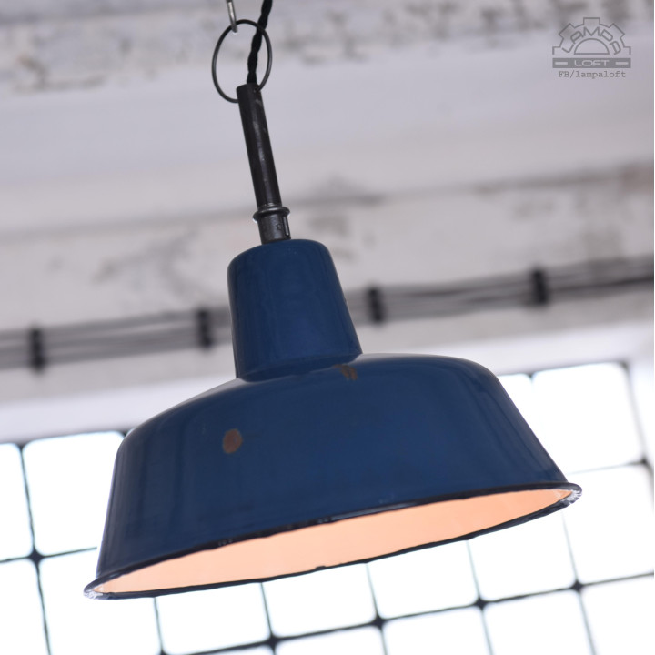 Lampa industrialna OB-2 z lat 50'
