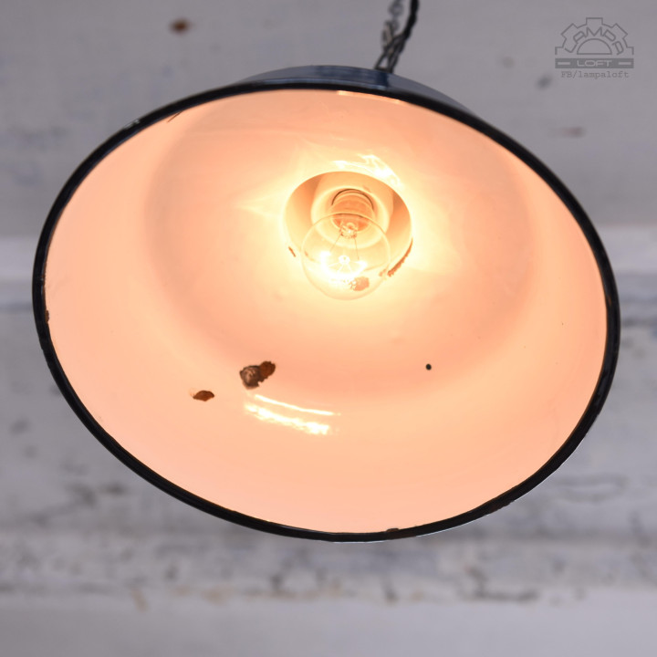 Lampa industrialna OB-2 z lat 50'