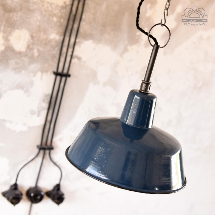 Lampa industrialna OB-2 z lat 50'