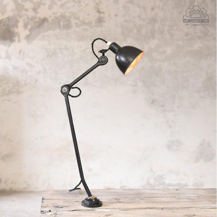 Lampa przegubowa kreślarska z lat 50'