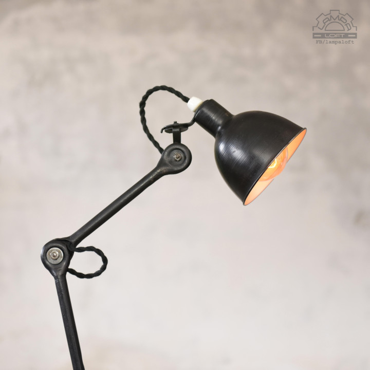 Lampa przegubowa kreślarska z lat 50'
