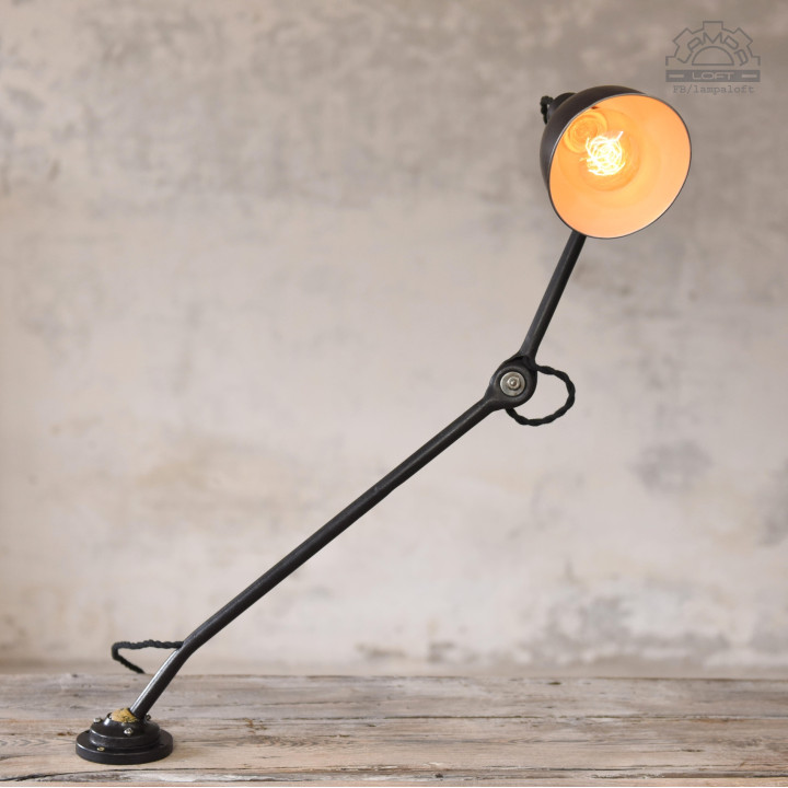 Lampa przegubowa kreślarska z lat 50'