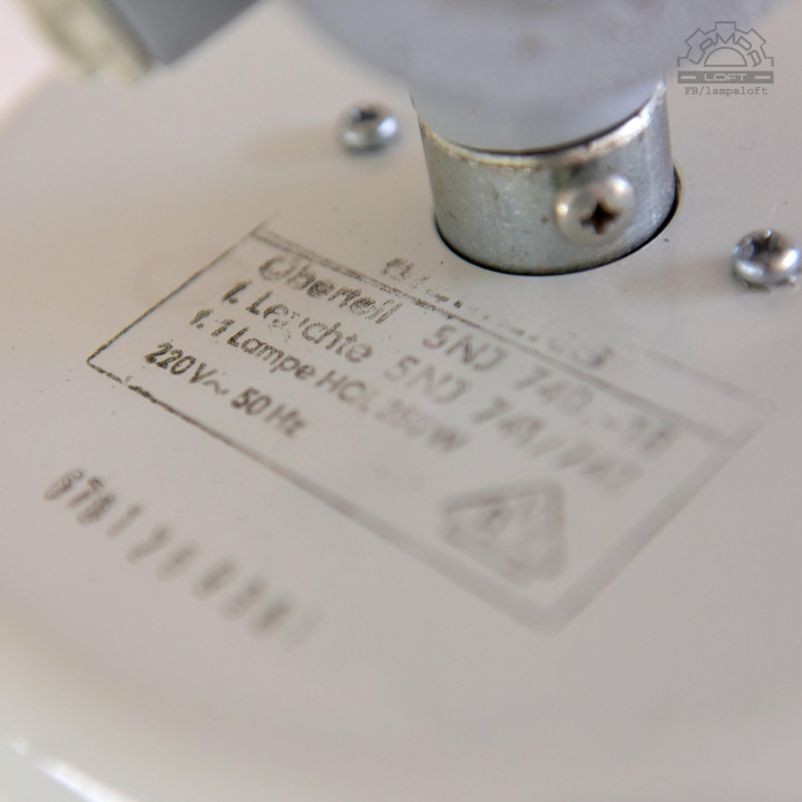 Lampy industrialne SIEMENS z lat 70'