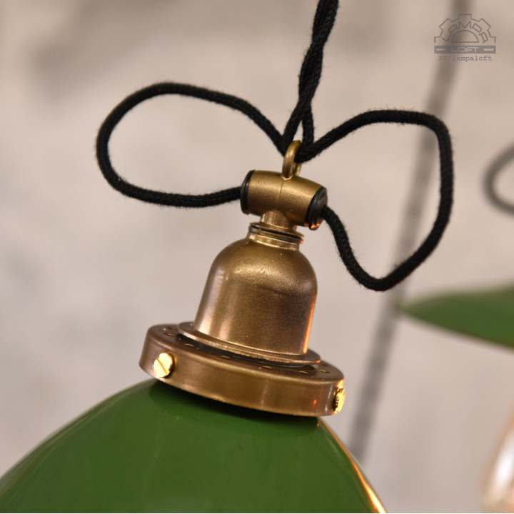 Zestaw lamp emaliowanych z lat 30'-50'