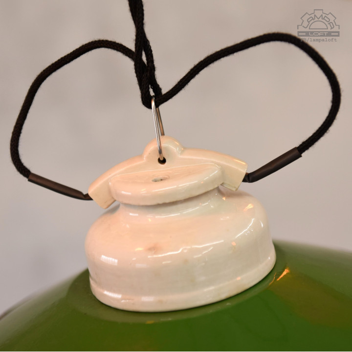 Zestaw lamp emaliowanych z lat 30'-60'