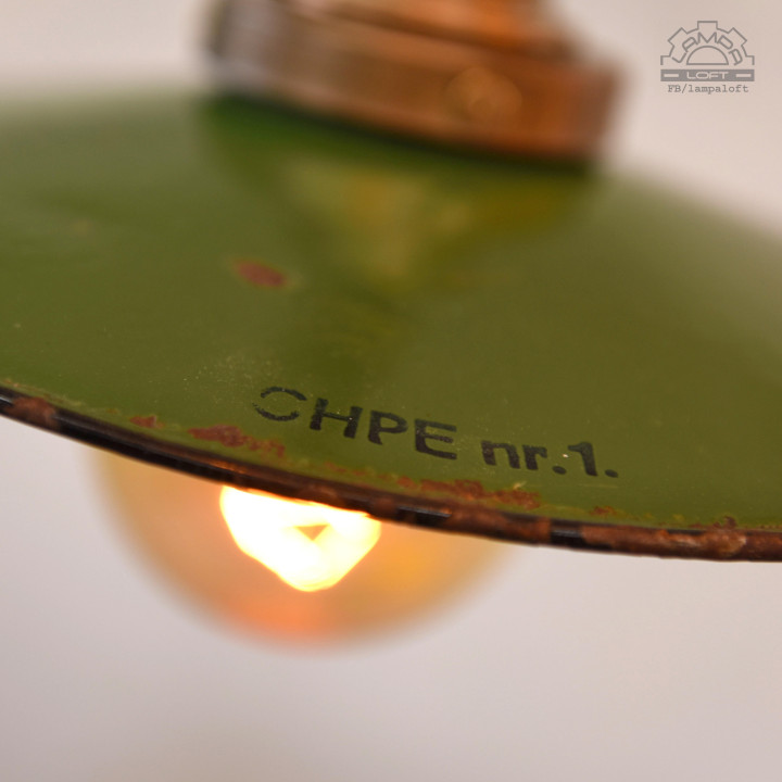 Zestaw lamp emaliowanych z lat 30'-50'