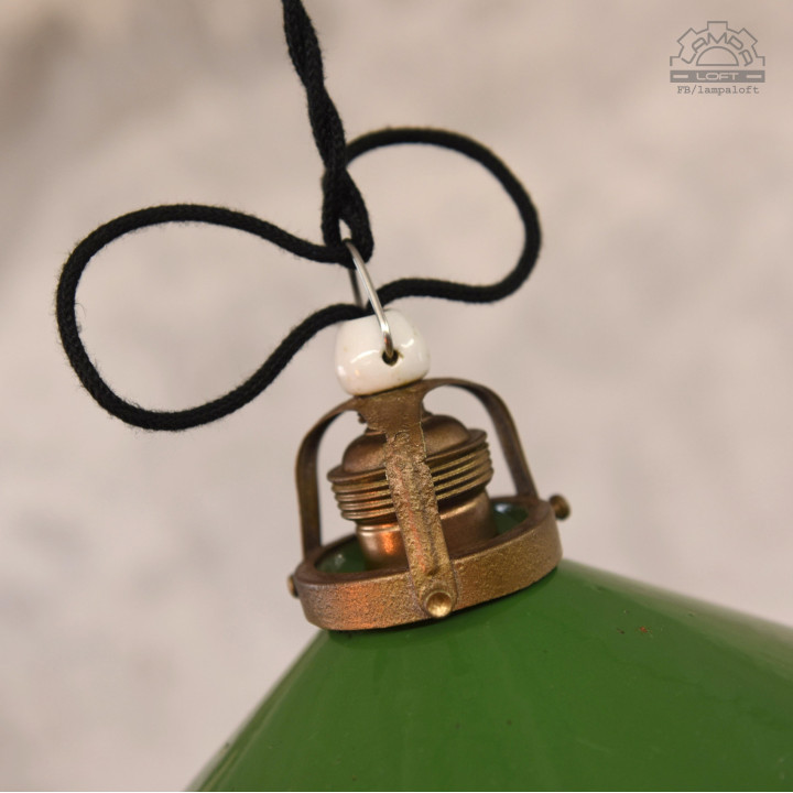 Zestaw lamp emaliowanych z lat 30'-50'