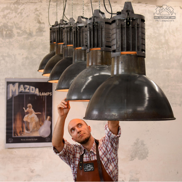 Lampy industrialne MAZDA z lat 50'