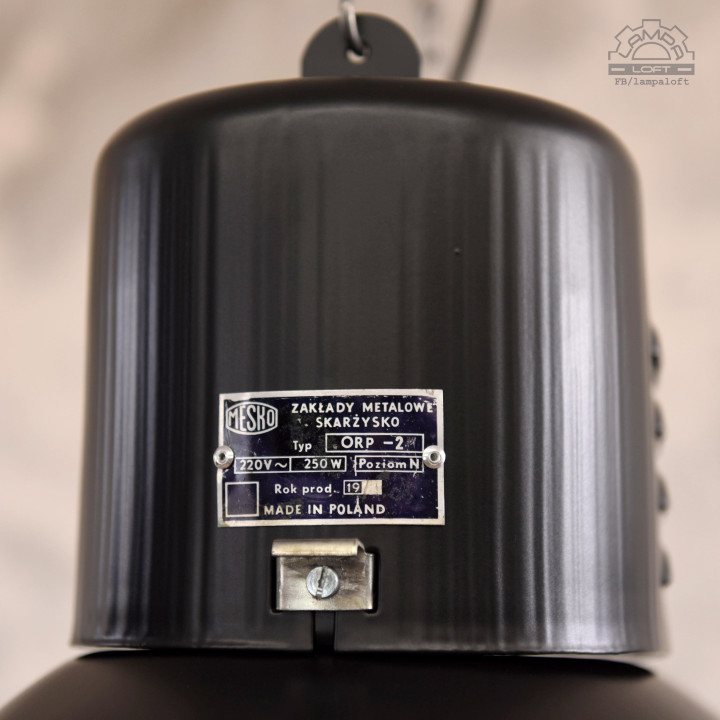 Lampy industrialne ORP-2M z lat 70'