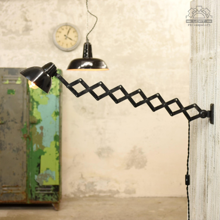 Lampa nożycowa LBL z lat 50'