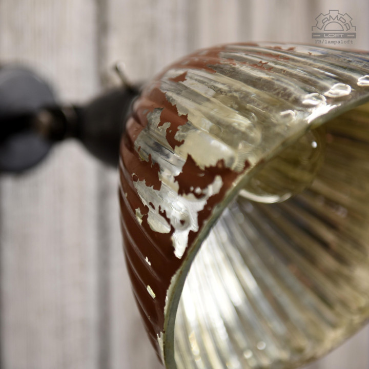 Czechosłowacka lampa lustrzana z lat 50'