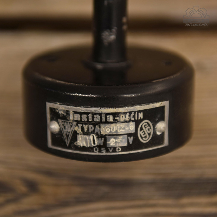 Czechosłowacka lampa lustrzana z lat 50'