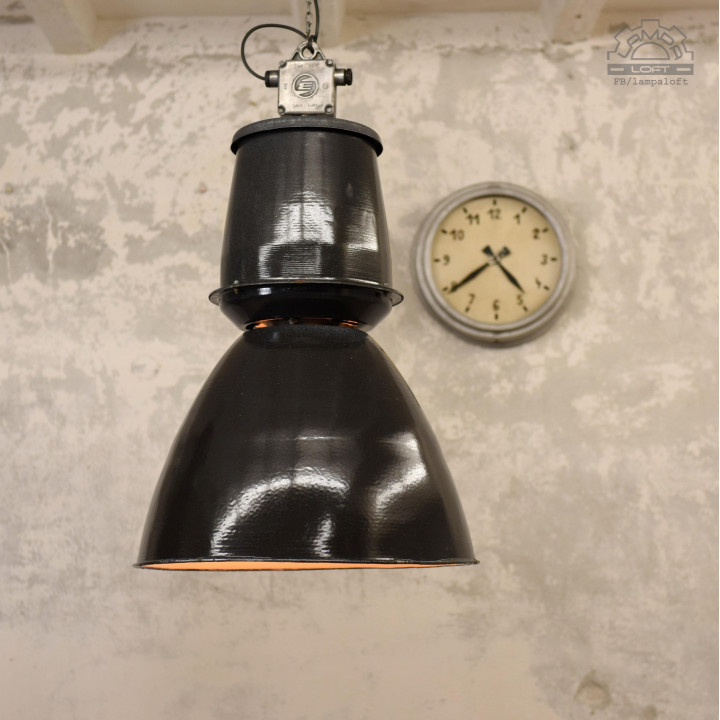 Ogromna lampy industrialne Elektrosvit z lat 60"