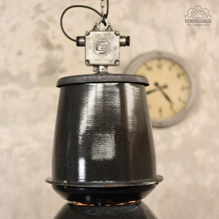 Ogromna lampy industrialne Elektrosvit z lat 60"