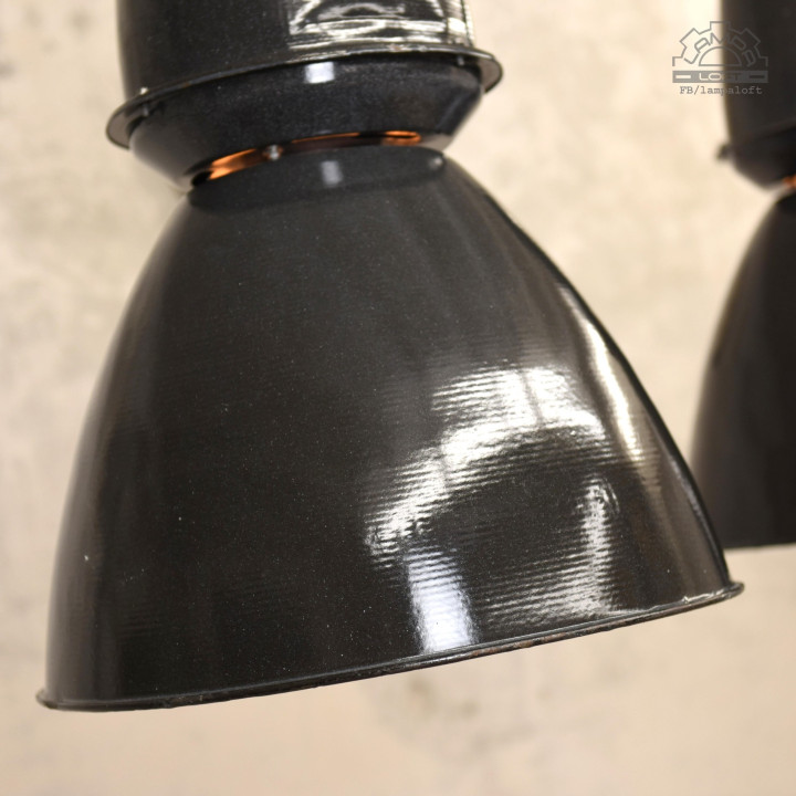 Ogromna lampy industrialne Elektrosvit z lat 60"