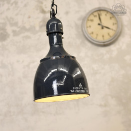 Węgierska lampa emaliowana z lat 50' EKA