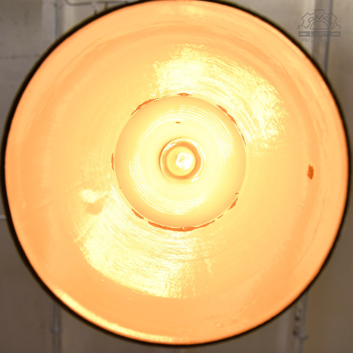 Węgierska lampa emaliowana z lat 50' EKA
