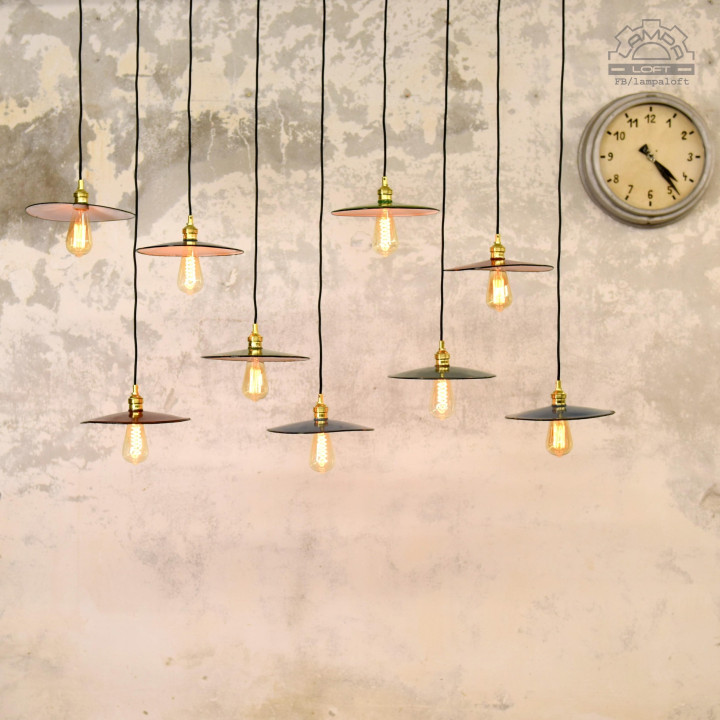 Lampy industrialne z lat 60' talerzyki