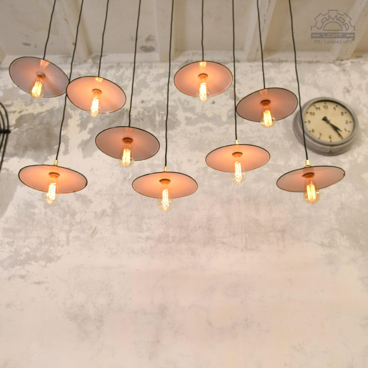 Lampy industrialne z lat 60' talerzyki