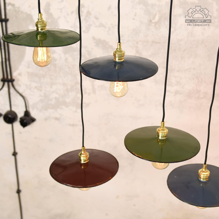 Lampy industrialne z lat 60' talerzyki