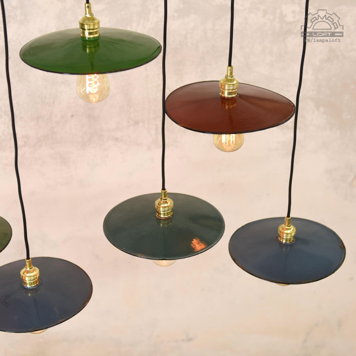 Lampy industrialne z lat 60' talerzyki