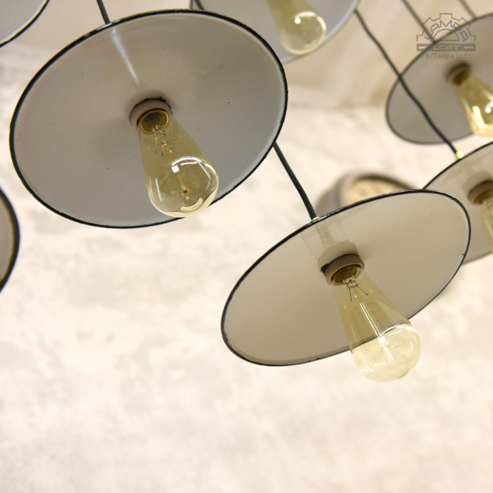Lampy industrialne z lat 60' talerzyki