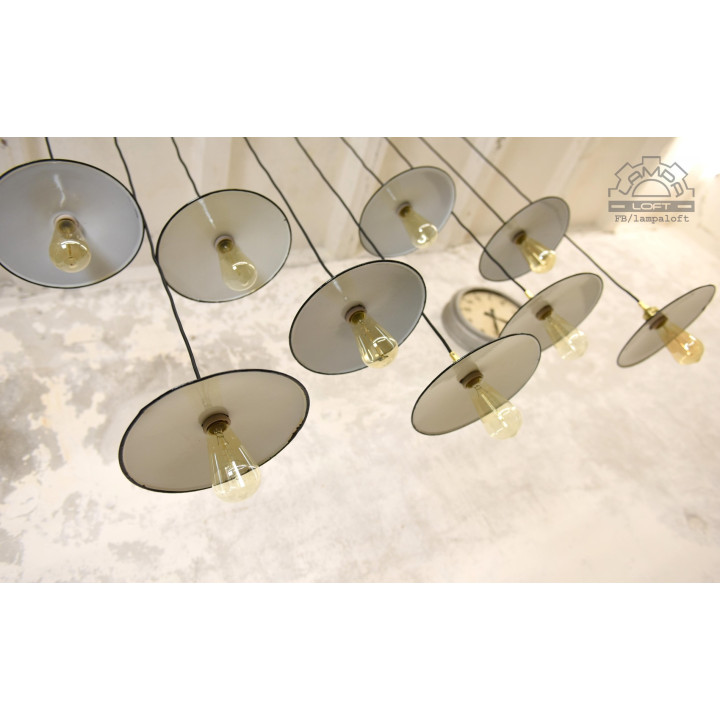 Lampy industrialne z lat 60' talerzyki