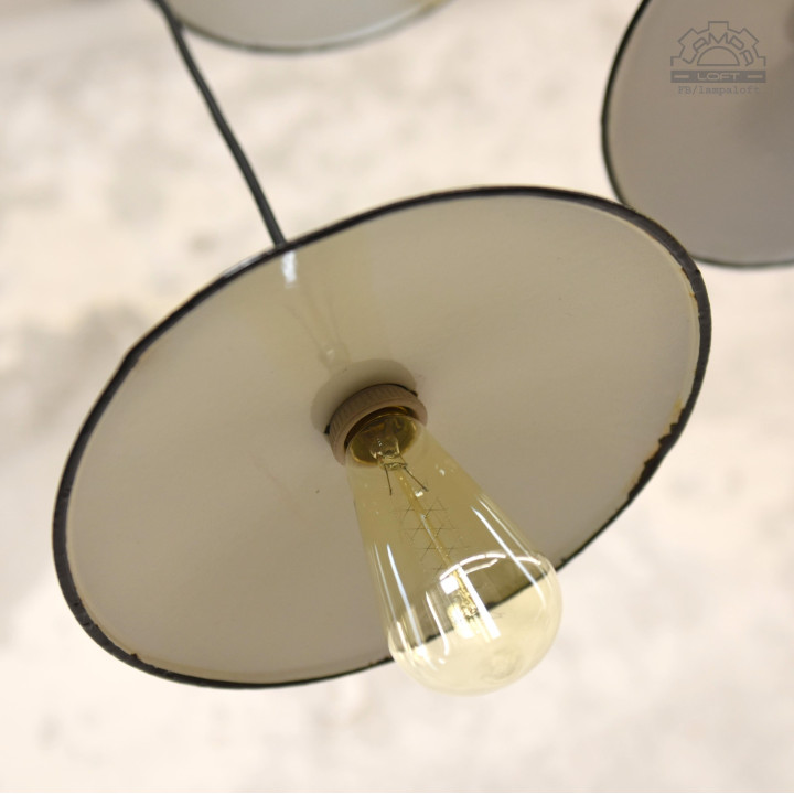 Lampy industrialne z lat 60' talerzyki