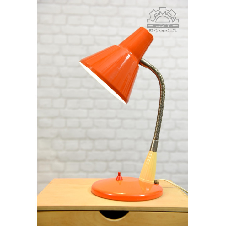 Lampa biurkowa Polam MEOS z lat 70'