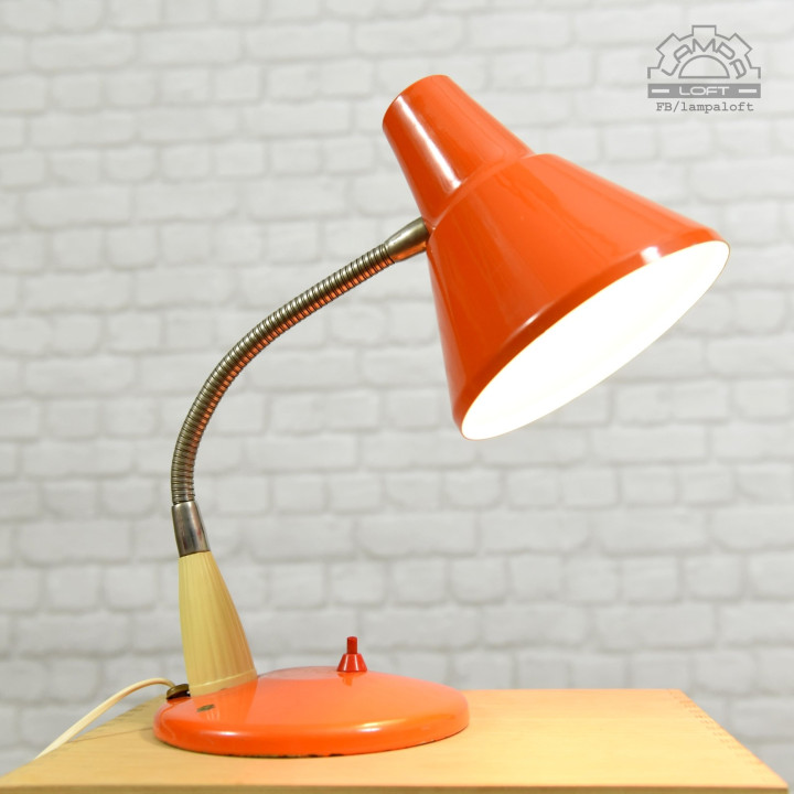 Lampa biurkowa Polam MEOS z lat 70'
