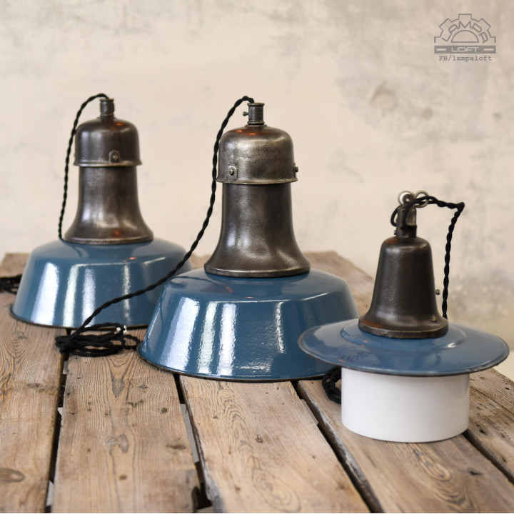 Lampa industrialna OŻb-3 z lat 50'