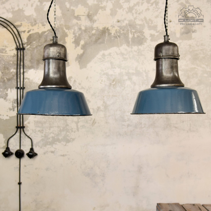 Lampa industrialna OŻb-3 z lat 50'