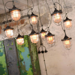 Lampa industrialna C-200 RWSO Sopot z lat 60'