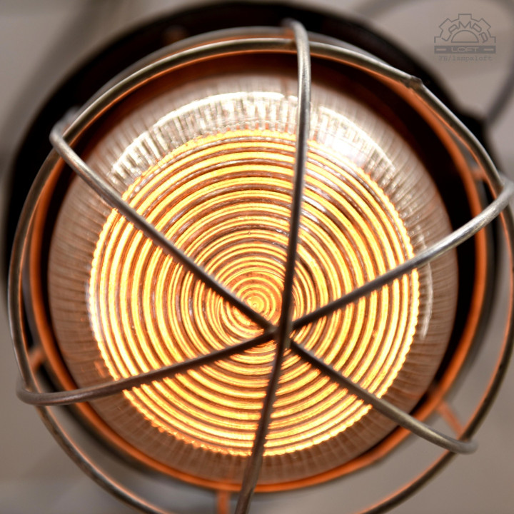 Lampa industrialna C-200 RWSO Sopot z lat 60'