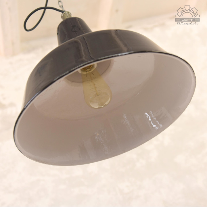 Lampa industrialna OBs-3 z lat 60'
