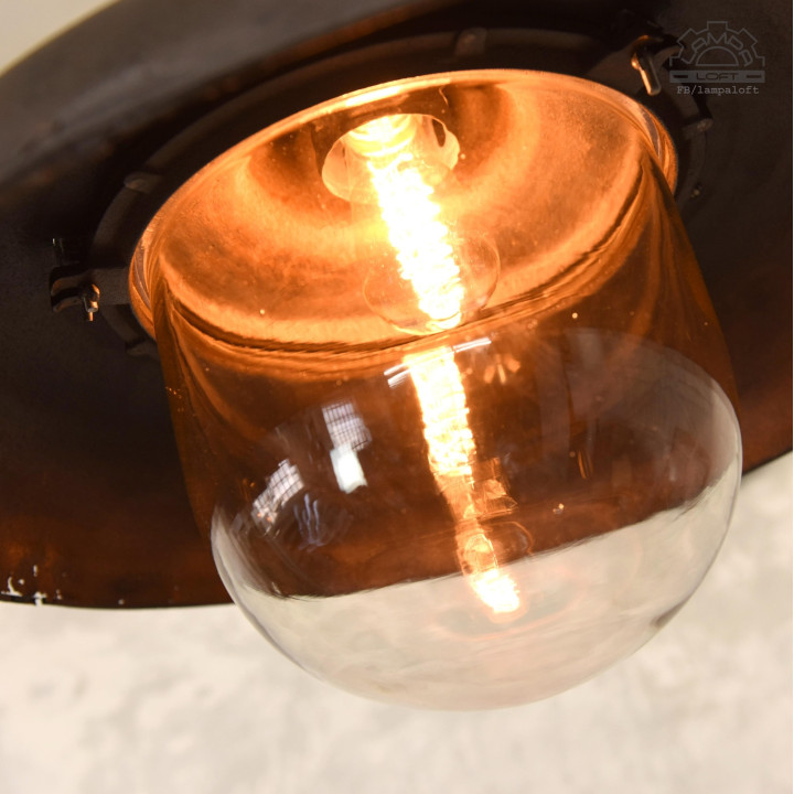 Lampa industrialna z lat 30' nr.kat 12011 z fabryki Antoniego Marciniaka