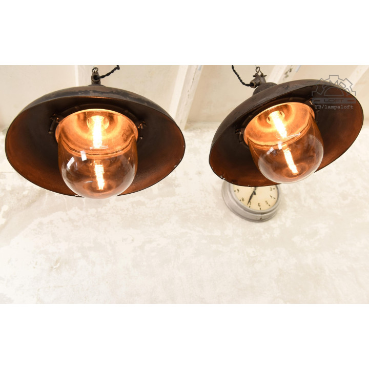 Lampa industrialna z lat 30' nr.kat 12011 z fabryki Antoniego Marciniaka